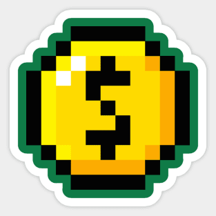 Money Coin Icon Sticker